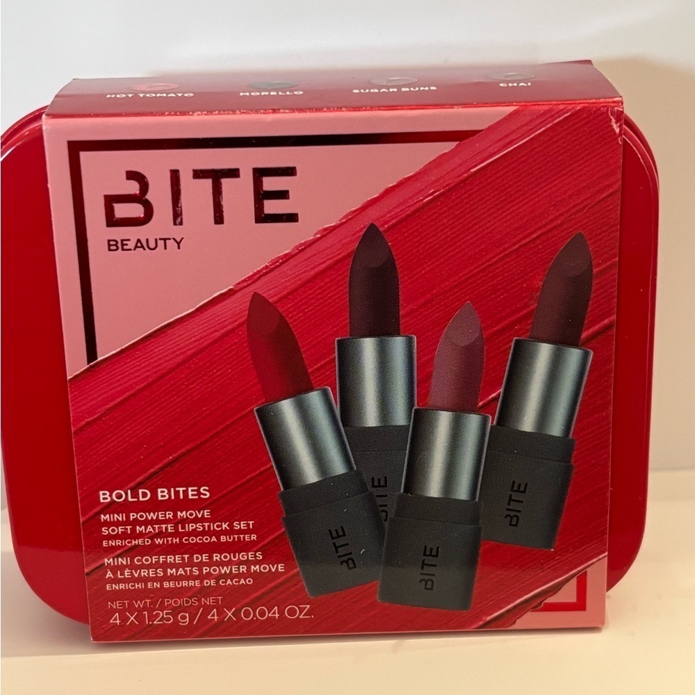 Bite Beauty Mini Power Move Lipstick Set nwt
